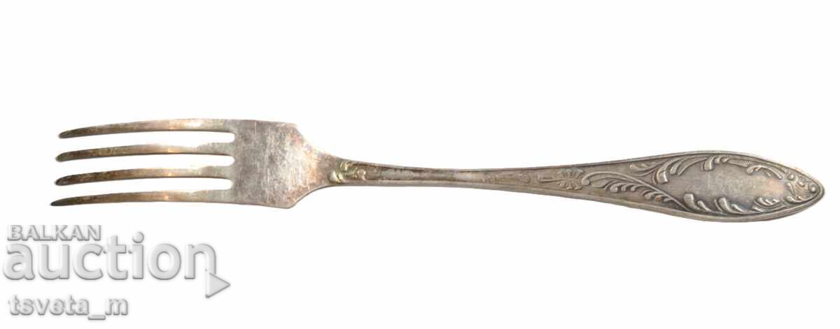 Silver-plated eating utensils forks 12 pcs USSR social - 5 Silver-plated eating utensils forks 12 pcs USSR social - 5