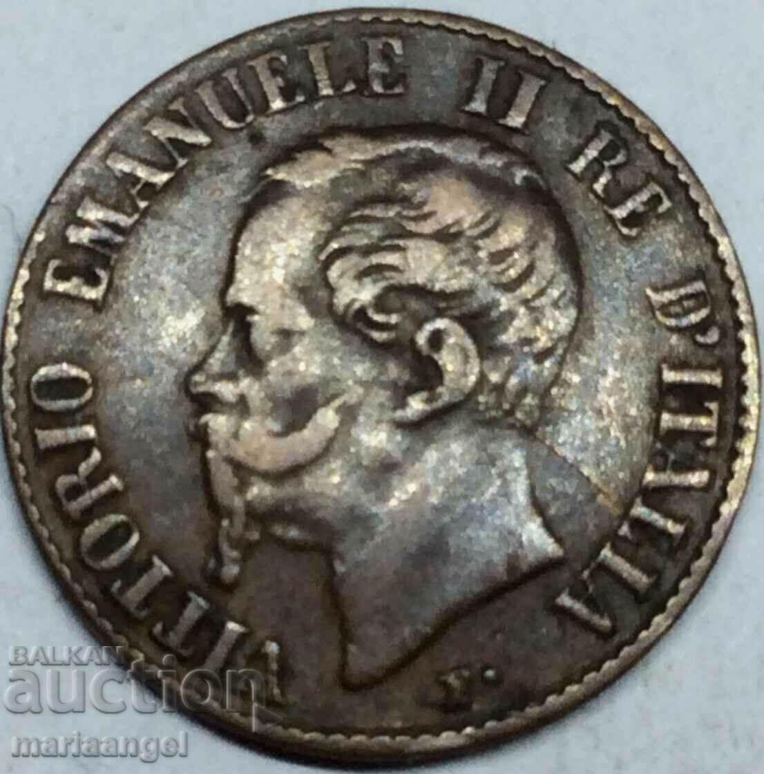 1 centesimo 1867 M - Milan Italy Victor Emmanuel II - 7 1 centesimo 1867 M - Milan Italy Victor Emmanuel II - 7