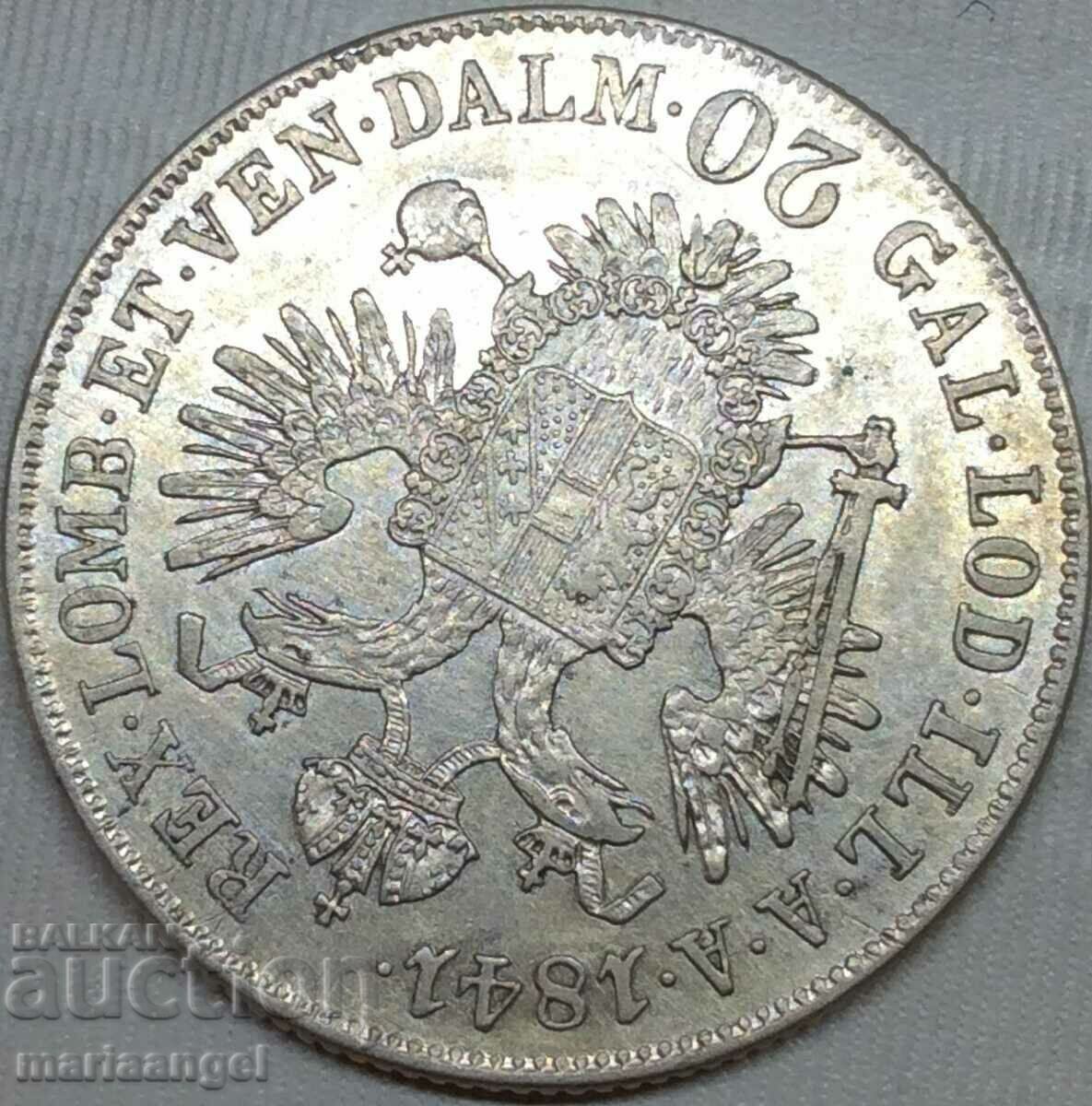 Παράδοση Αυστρία για Ουγγαρία 20 Kreuzer 1841 A - Βιέννη Ferdinand ασημί