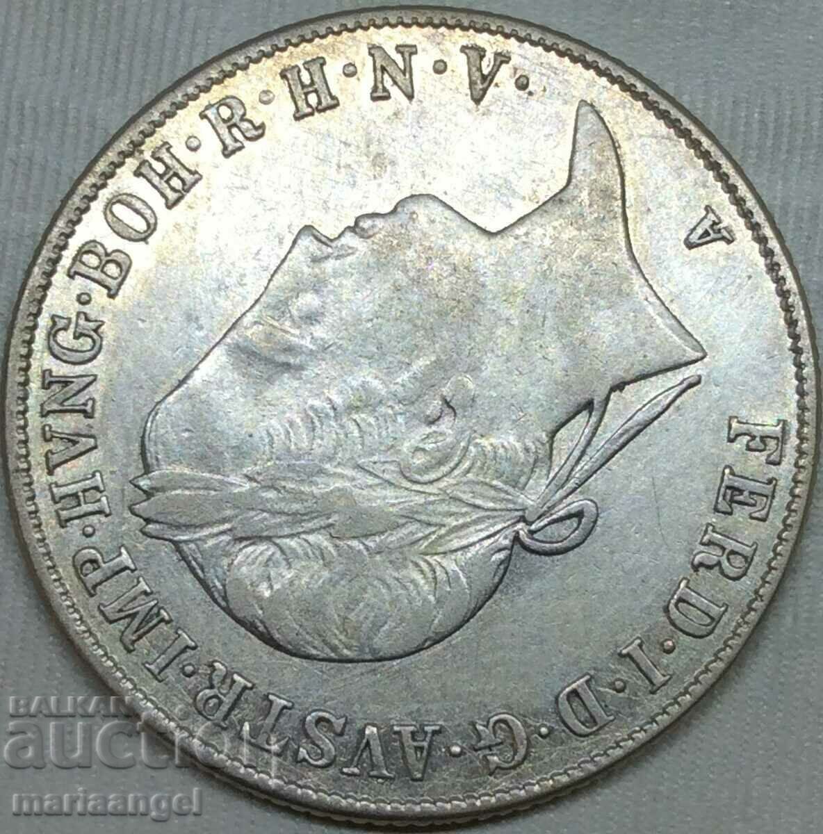 Αυστρία για Ουγγαρία 20 Kreuzer 1841 A - Βιέννη Ferdinand ασημί - 6