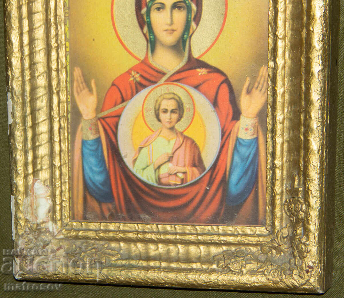 Παράδοση Παναγία του Σημείου, εικόνα, λιθογραφία