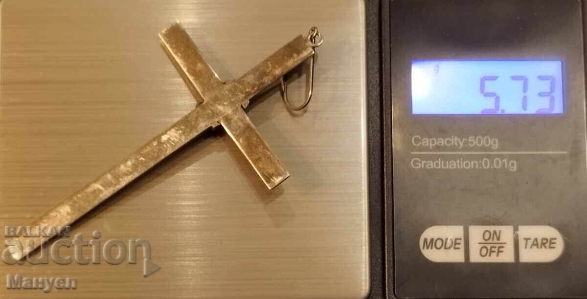 Σχεδιασμένος ασημένιος σταυρός, μενταγιόν, μενταγιόν - 5