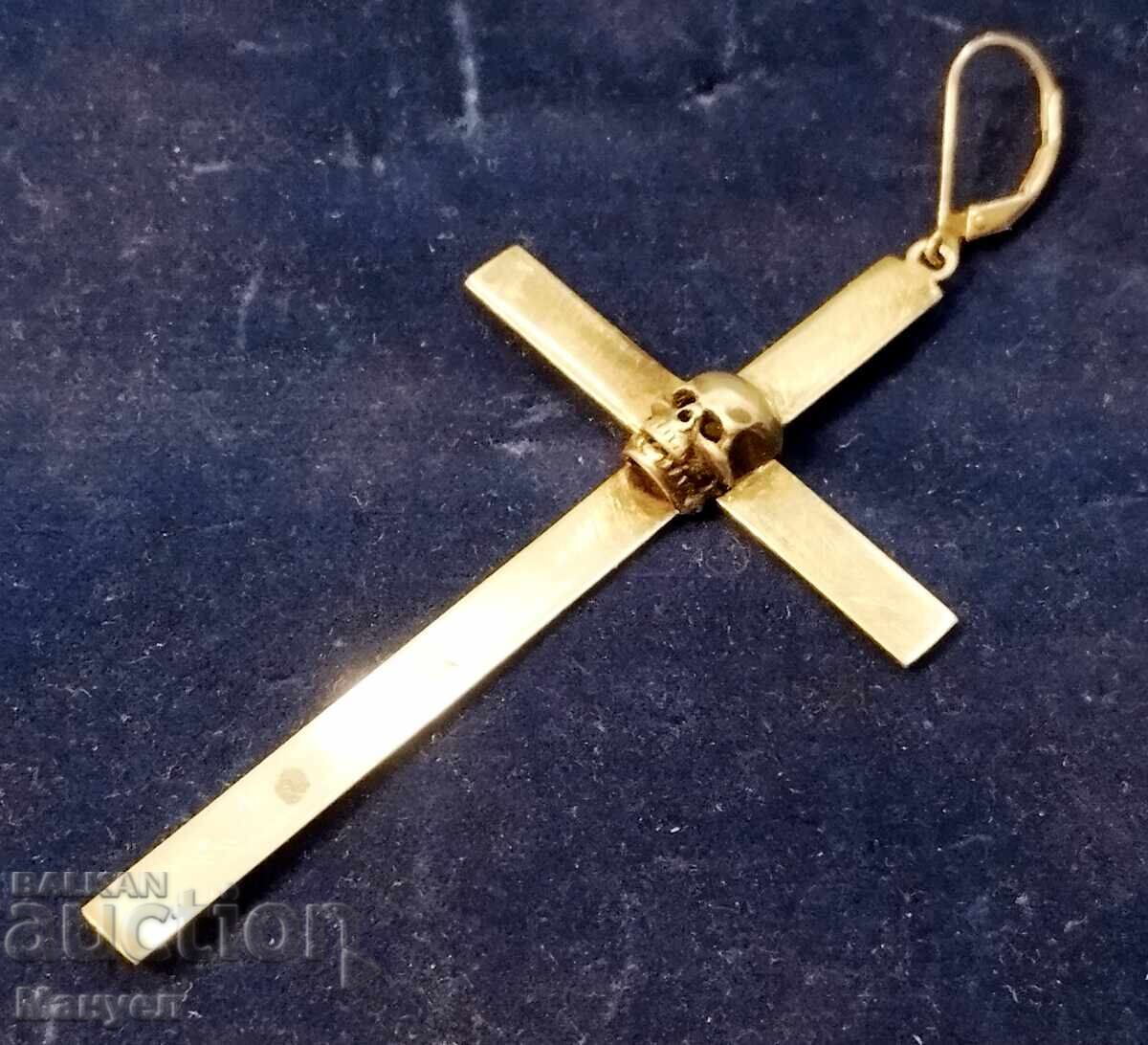 Σχεδιασμένος ασημένιος σταυρός, μενταγιόν, μενταγιόν