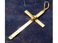 Σχεδιασμένος ασημένιος σταυρός, μενταγιόν, μενταγιόν