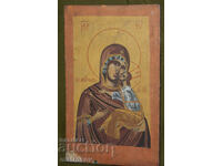 Παλιά χειροποίητη εικόνα, Αγία Θεοτόκος με τον Χριστό