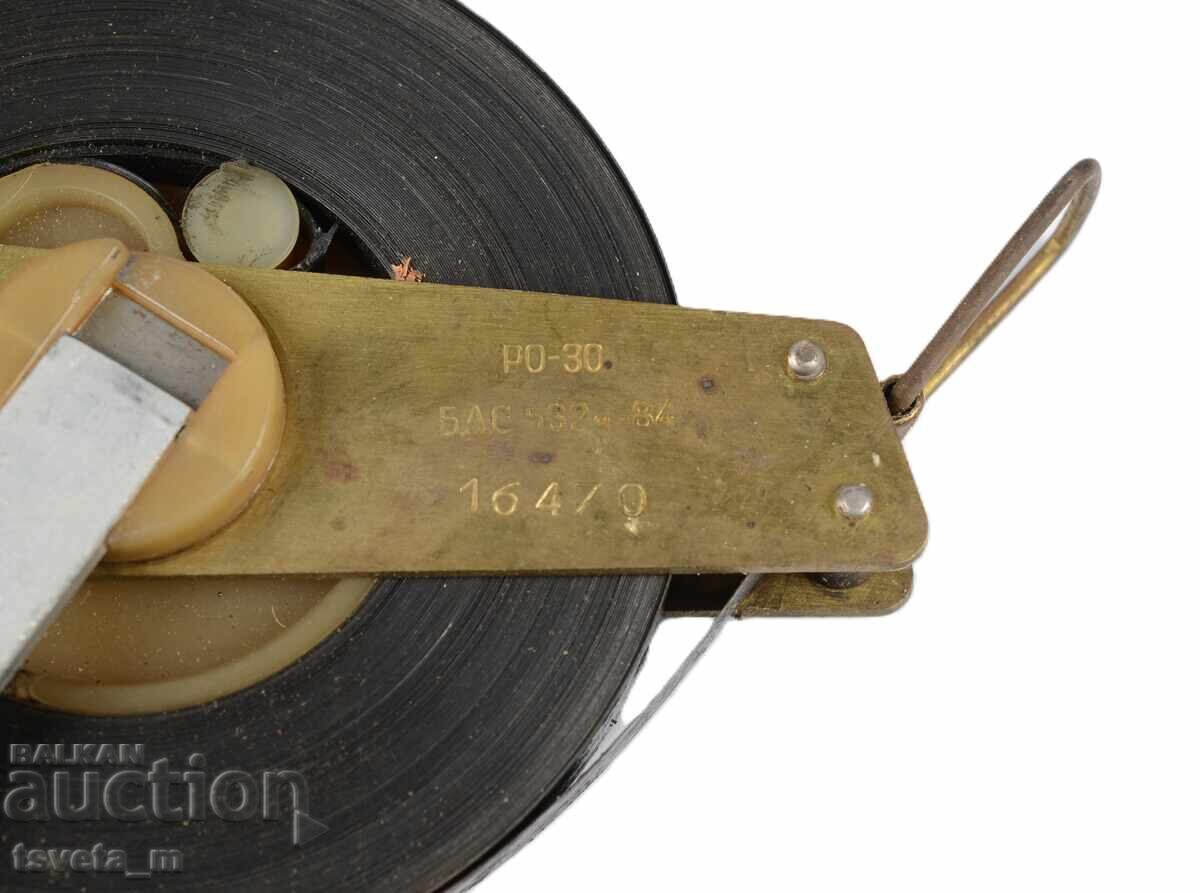 Auction  Bulgarian Geodetic Measuring Tape 30 meters 1984