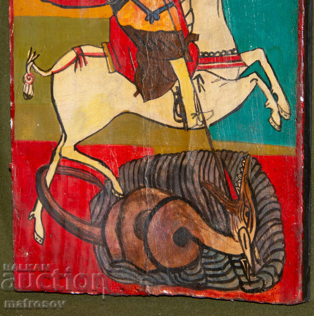 Livrarea Icoană pictată manual, tempera, aurire, Sf. Gheorghe, Purtătorul de Biruință Livrarea Icoană pictată manual, tempera, aurire, Sf. Gheorghe, Purtătorul de Biruință