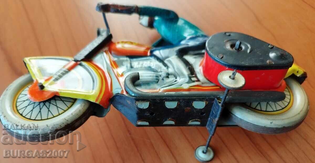 Licitație Jucărie veche de tablă, motocicletă, URSS