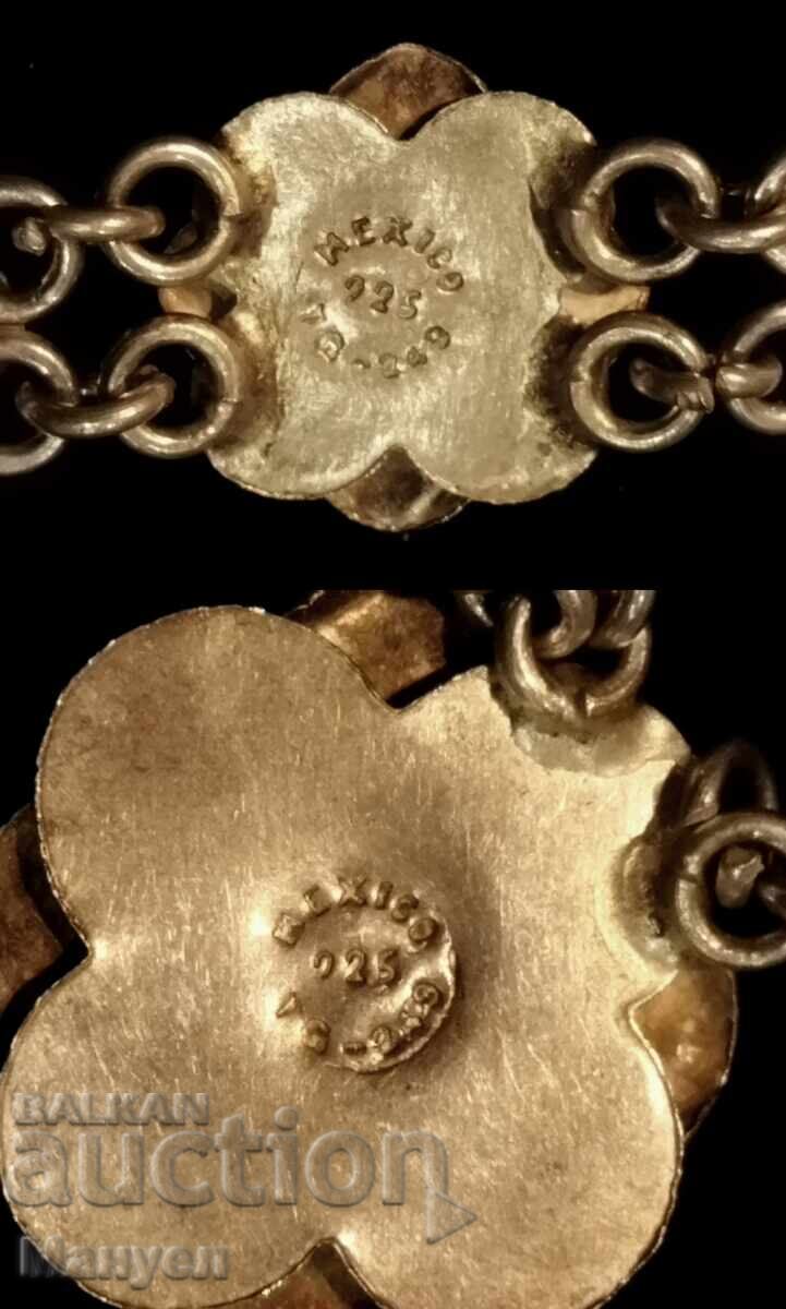 Красота ! Сребърно колие, рози - Мексико. с цена 350.00 лв. | € 178.95 Красота ! Сребърно колие, рози - Мексико. с цена 350.00 лв. | € 178.95