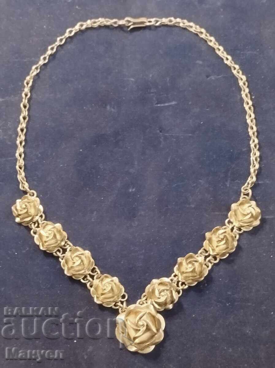 Аукцион Красота ! Сребърно колие, рози - Мексико. Аукцион Красота ! Сребърно колие, рози - Мексико.