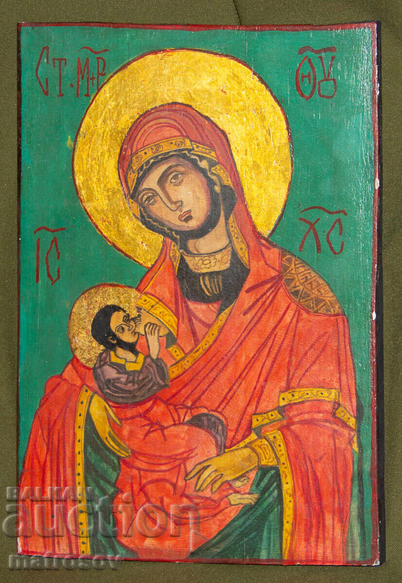 Αγία Θεοτόκος με τον Χριστό, χειροποίητη εικόνα, τέμπερα με τιμή 200.00 BGN | € 102.26 Αγία Θεοτόκος με τον Χριστό, χειροποίητη εικόνα, τέμπερα με τιμή 200.00 BGN | € 102.26
