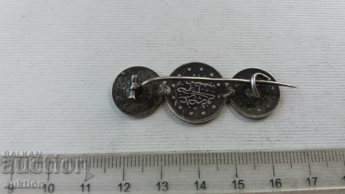 Silver brooch with Ottoman coins - 5 Silver brooch with Ottoman coins - 5