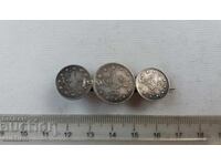 Silver brooch with Ottoman coins