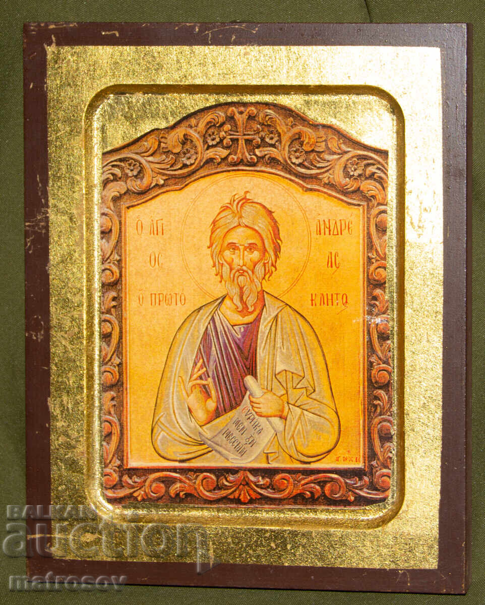 Икона, литография, златен варак, Свети Андрей