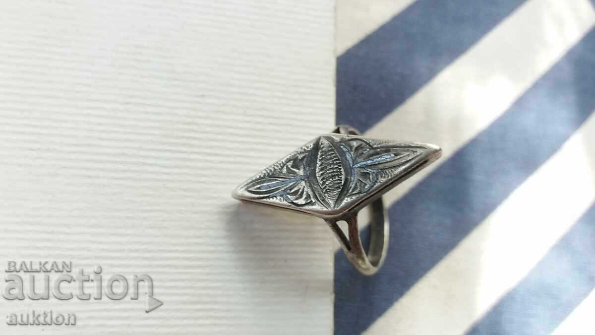 Ασημένιο Ρωσικό Δαχτυλίδι με Νιέλο με τιμή 26.99 BGN | € 13.80