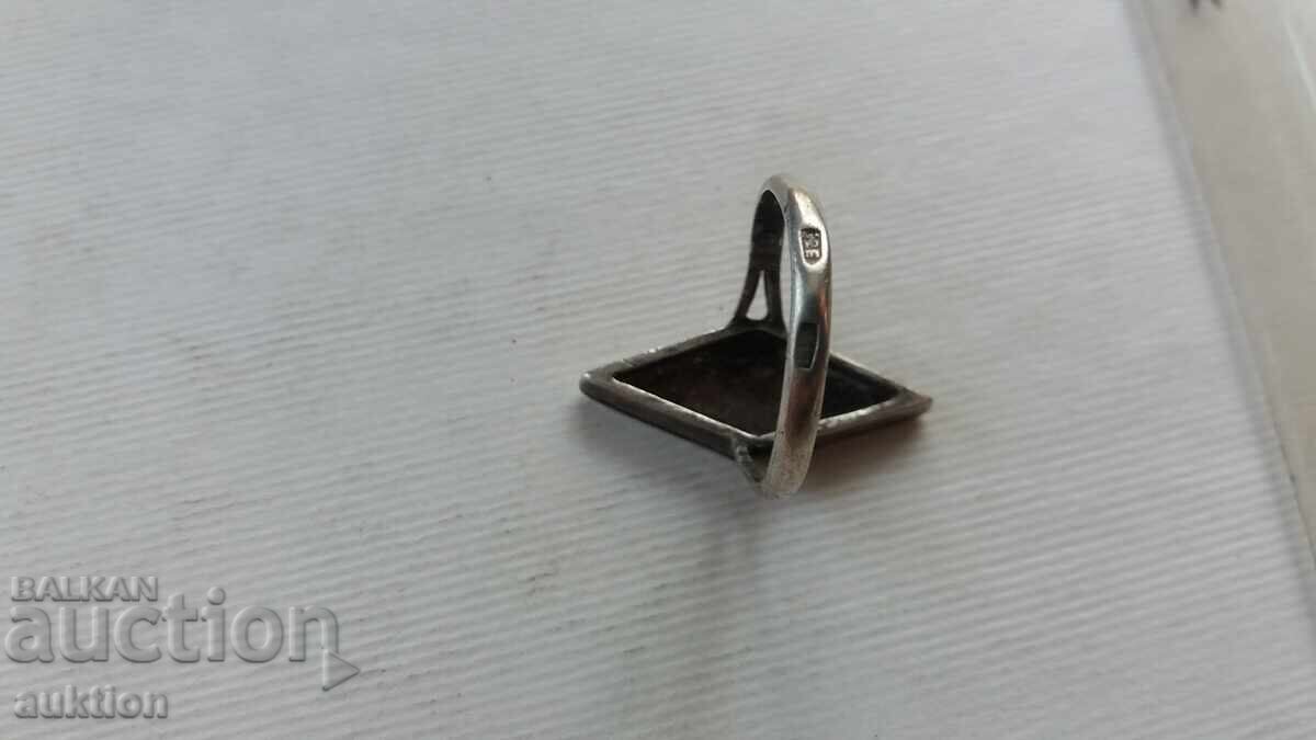 Ασημένιο Ρωσικό Δαχτυλίδι με Νιέλο - 7