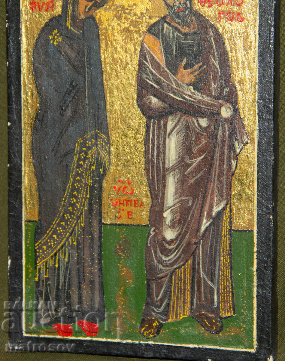 Доставка на Ръчно рисувана икона,темпера, Св. Богородица и Йоан Богослов Доставка на Ръчно рисувана икона,темпера, Св. Богородица и Йоан Богослов