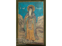 Sfântul Ioan Rilski, icoană pictată manual, vopsele tempera
