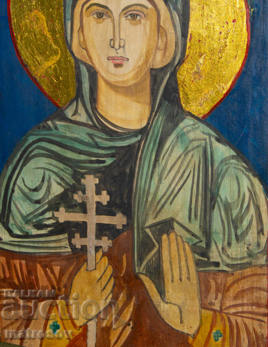 Delivery of Hand-painted icon, tempera paints, Saint Petka