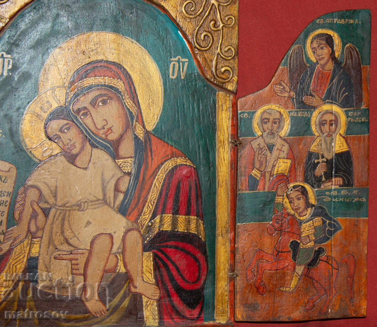 Triptych Icon of the Holy Theotokos with the Infant - 6 Triptych Icon of the Holy Theotokos with the Infant - 6