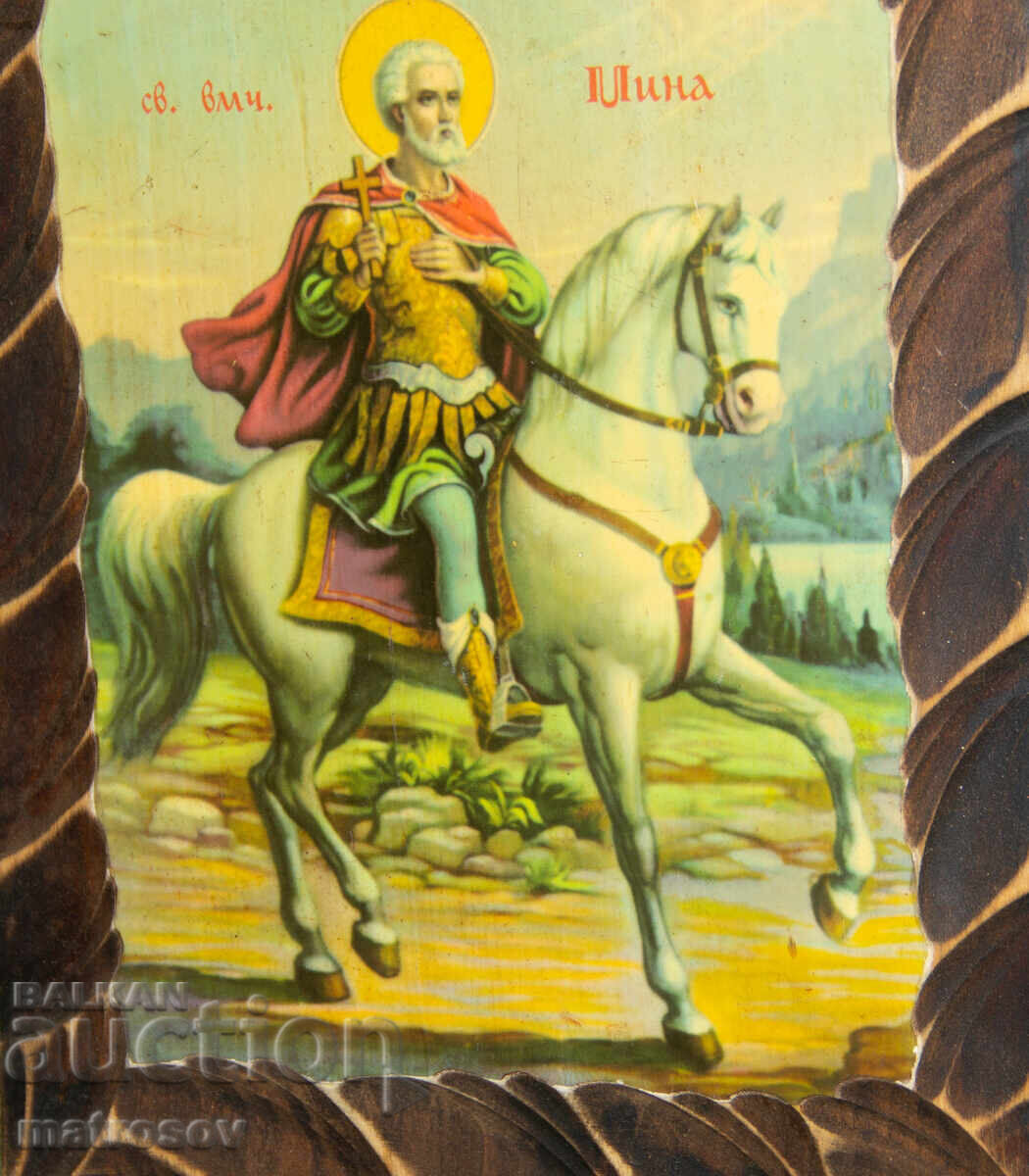 Παράδοση Άγιος Μηνάς, εικόνα, λιθογραφία