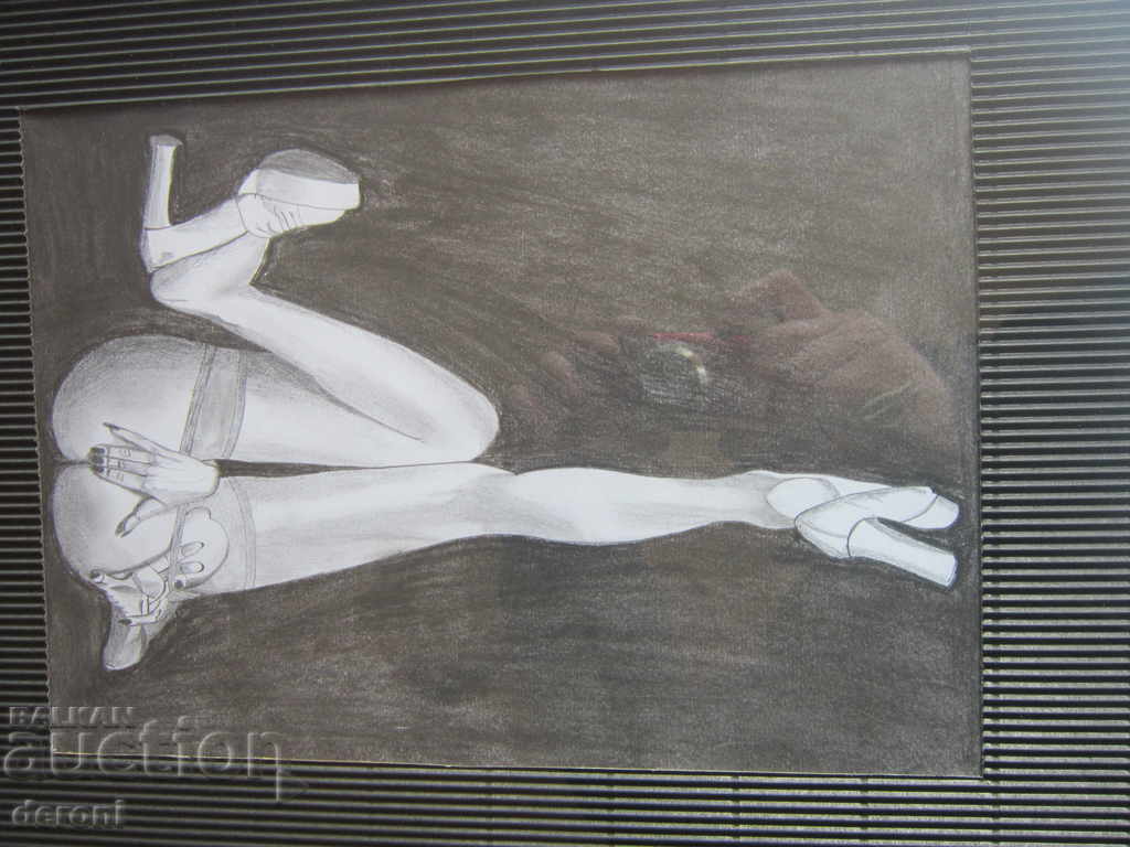 Δημοπρασία Μοναδική ζωγραφισμένη εικόνα ερωτικού περιεχομένου