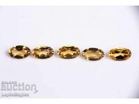 Lot of 5 Citrine with Oval Cut 5x3mm 1.05ct #1