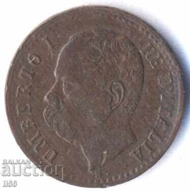 Ιταλία - 1 λεπτό 1899 - γράμμα R (Ρώμη) με τιμή 5.00 BGN | € 2.56