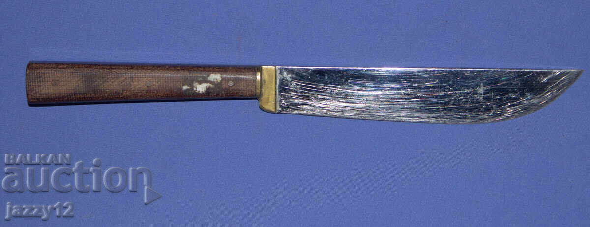 Солиден ловен нож с дървена дръжка Солиден ловен нож с дървена дръжка