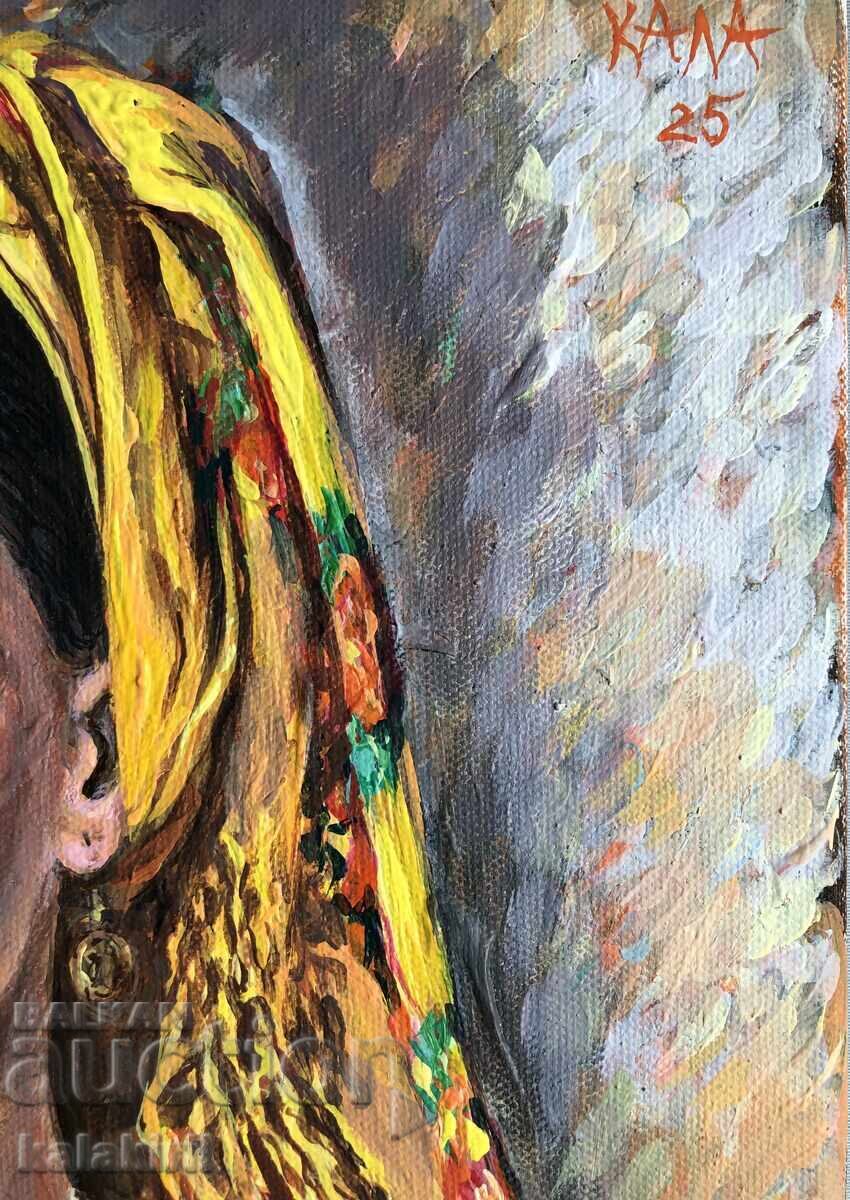 Bulgarian woman with a yellow headscarf - 6 Bulgarian woman with a yellow headscarf - 6