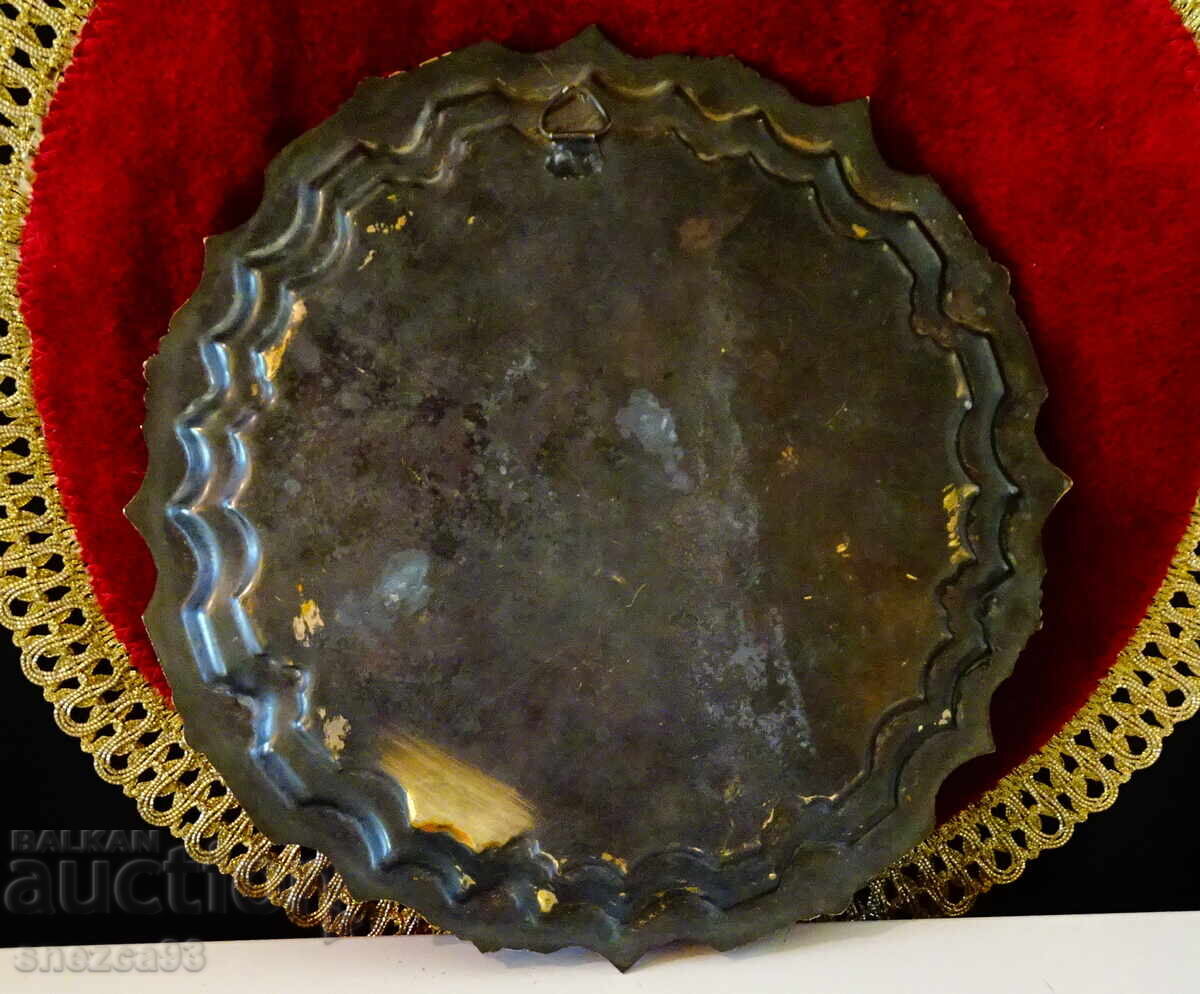 Tavă de bronz, farfurie de perete Egipt - 7