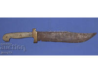 Old, solid hunting knife, handmade
