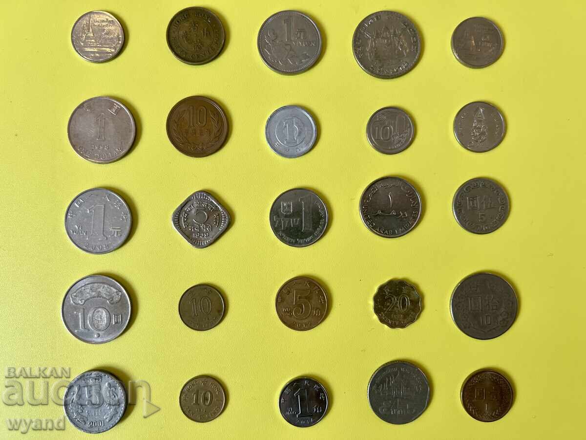 Λοτ ασιατικών νομισμάτων (25 τμχ)