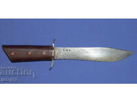 Cuțit de vânătoare solid, lucrat manual, 1983