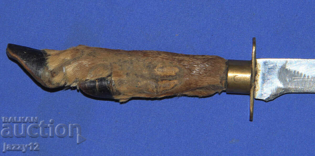Delivery of Solid hunting knife with a hoof handle Delivery of Solid hunting knife with a hoof handle