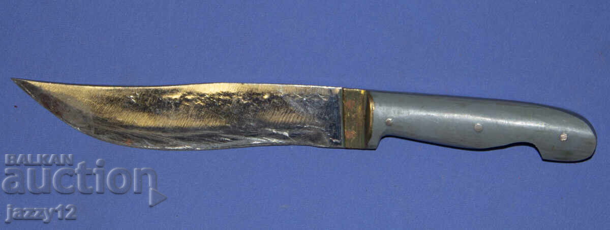 Στιβαρό χειροποίητο κυνηγετικό μαχαίρι με ξύλινη λαβή - 5