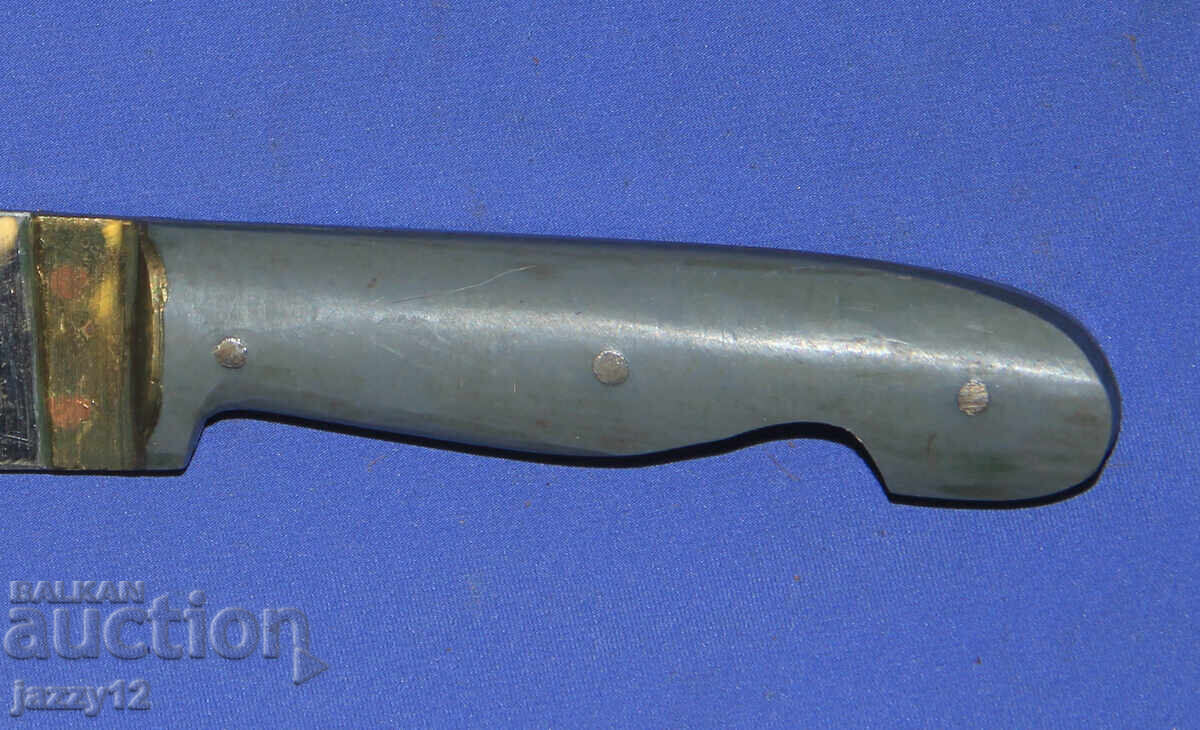 Στιβαρό χειροποίητο κυνηγετικό μαχαίρι με ξύλινη λαβή - 6