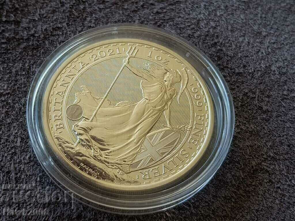 Silver 1 oz Britain 2021 1 silver ounce MINT with price 140.00 BGN | € 71.58 Silver 1 oz Britain 2021 1 silver ounce MINT with price 140.00 BGN | € 71.58