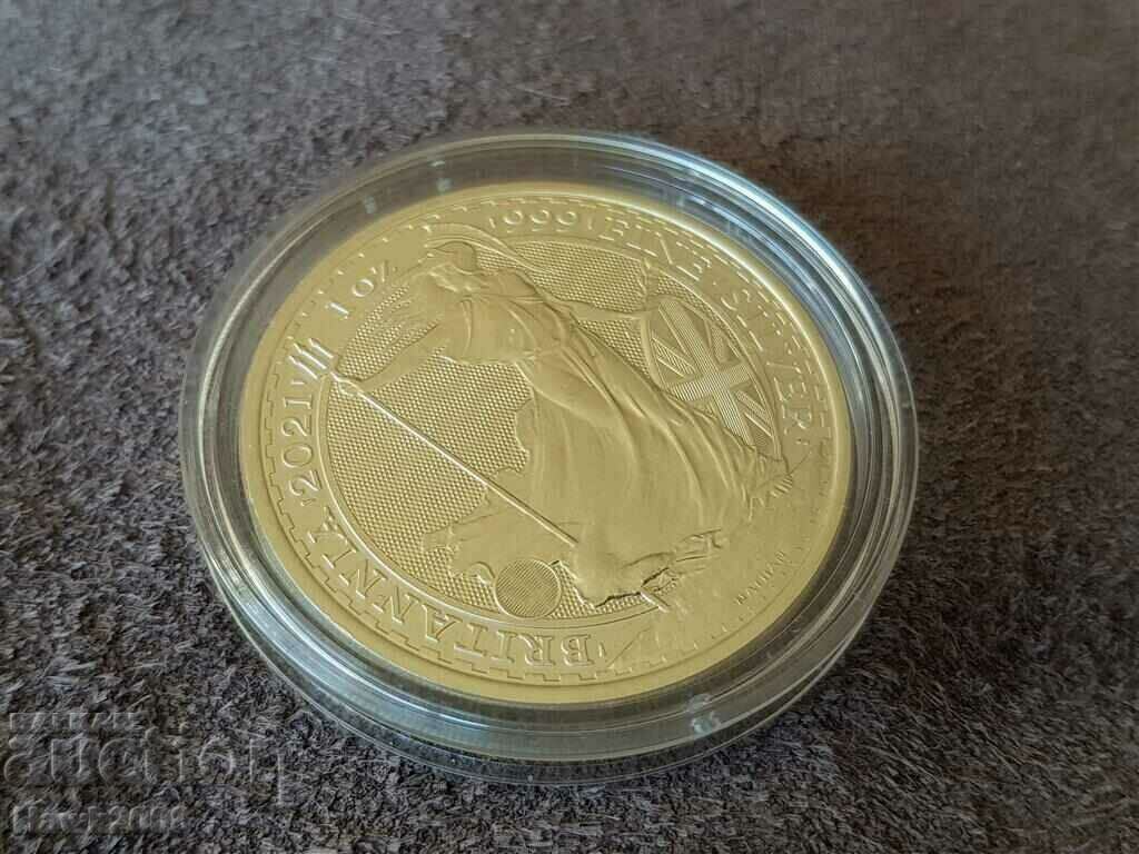 Delivery of Silver 1 oz Britain 2021 1 silver ounce MINT Delivery of Silver 1 oz Britain 2021 1 silver ounce MINT