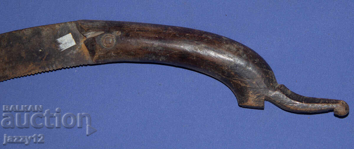 Стар земеделски нож дървена дръжка сгъваем - 7 Стар земеделски нож дървена дръжка сгъваем - 7