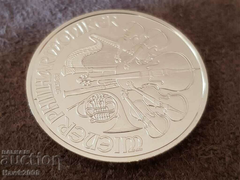 Доставка на 1 OZ унция 1 oz Австрийска Филхармония 2021 Сребърна монета