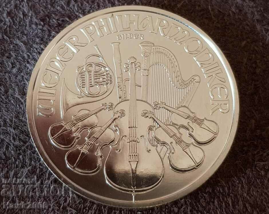 1 OZ унция 1 oz Австрийска Филхармония 2021 Сребърна монета