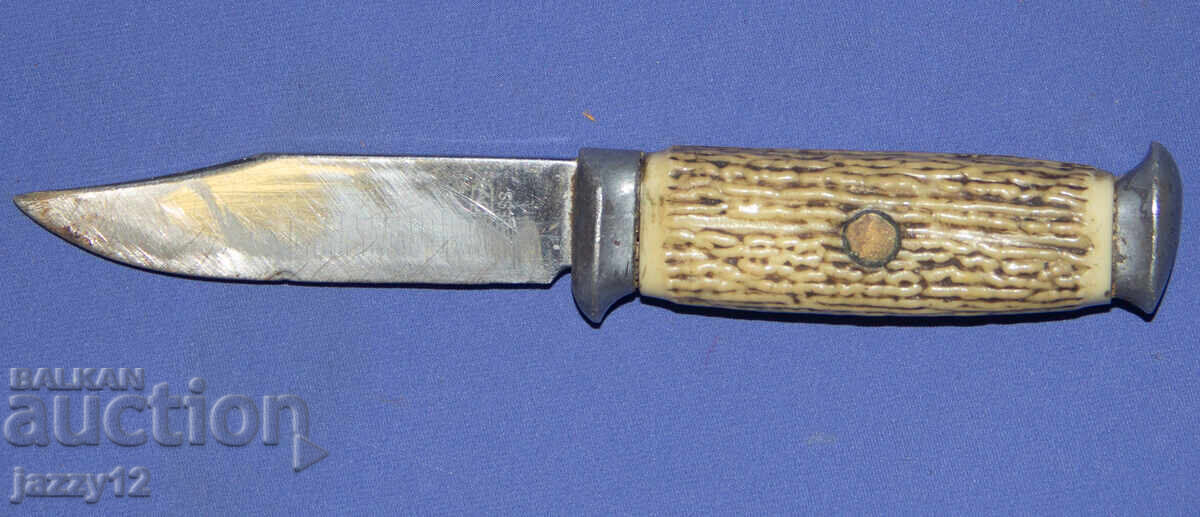 Old tourist/hunting knife with a horn handle - 5 Old tourist/hunting knife with a horn handle - 5