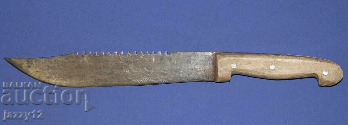 Στιβαρό χειροποίητο κυνηγετικό μαχαίρι με ξύλινη λαβή - 5 Στιβαρό χειροποίητο κυνηγετικό μαχαίρι με ξύλινη λαβή - 5