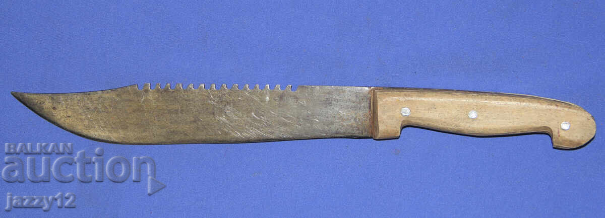 Στιβαρό χειροποίητο κυνηγετικό μαχαίρι με ξύλινη λαβή - 6 Στιβαρό χειροποίητο κυνηγετικό μαχαίρι με ξύλινη λαβή - 6