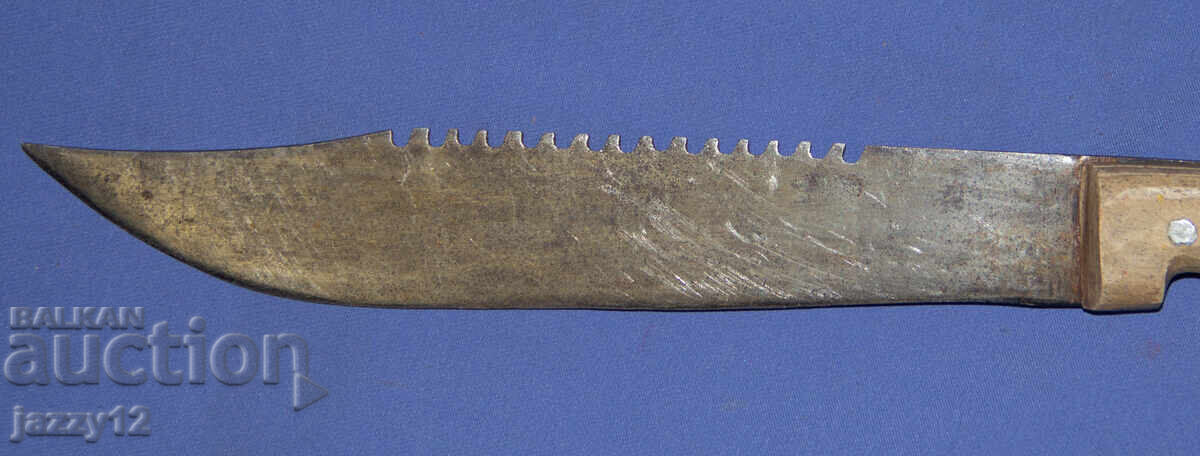 Στιβαρό χειροποίητο κυνηγετικό μαχαίρι με ξύλινη λαβή - 7 Στιβαρό χειροποίητο κυνηγετικό μαχαίρι με ξύλινη λαβή - 7