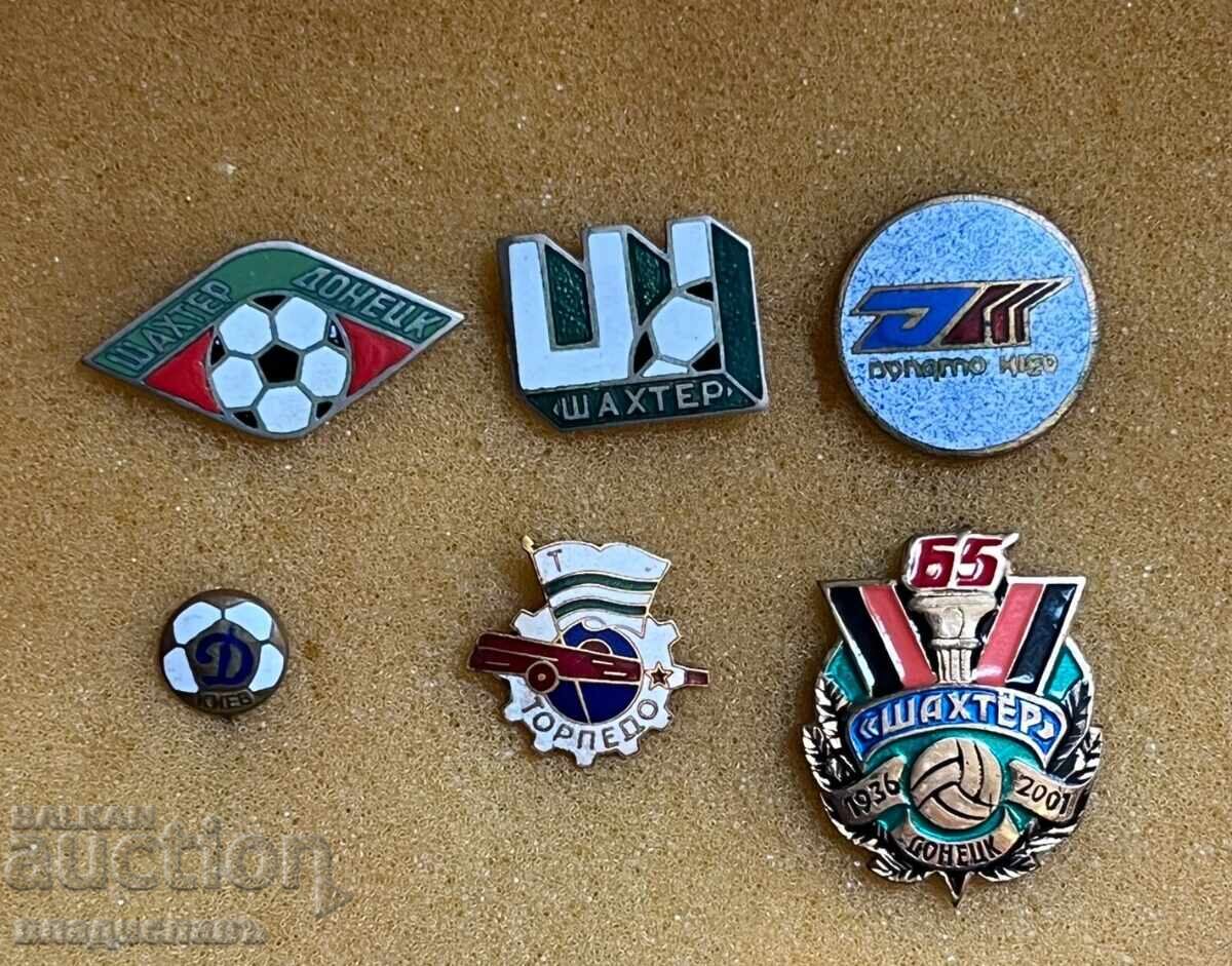Συλλογή 50 εμβλημάτων Σοβιετικής Ένωσης παλαιό ποδόσφαιρο - διαβάστε την περιγραφή! - 7