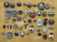 Συλλογή 50 εμβλημάτων Σοβιετικής Ένωσης παλαιό ποδόσφαιρο - διαβάστε την περιγραφή!