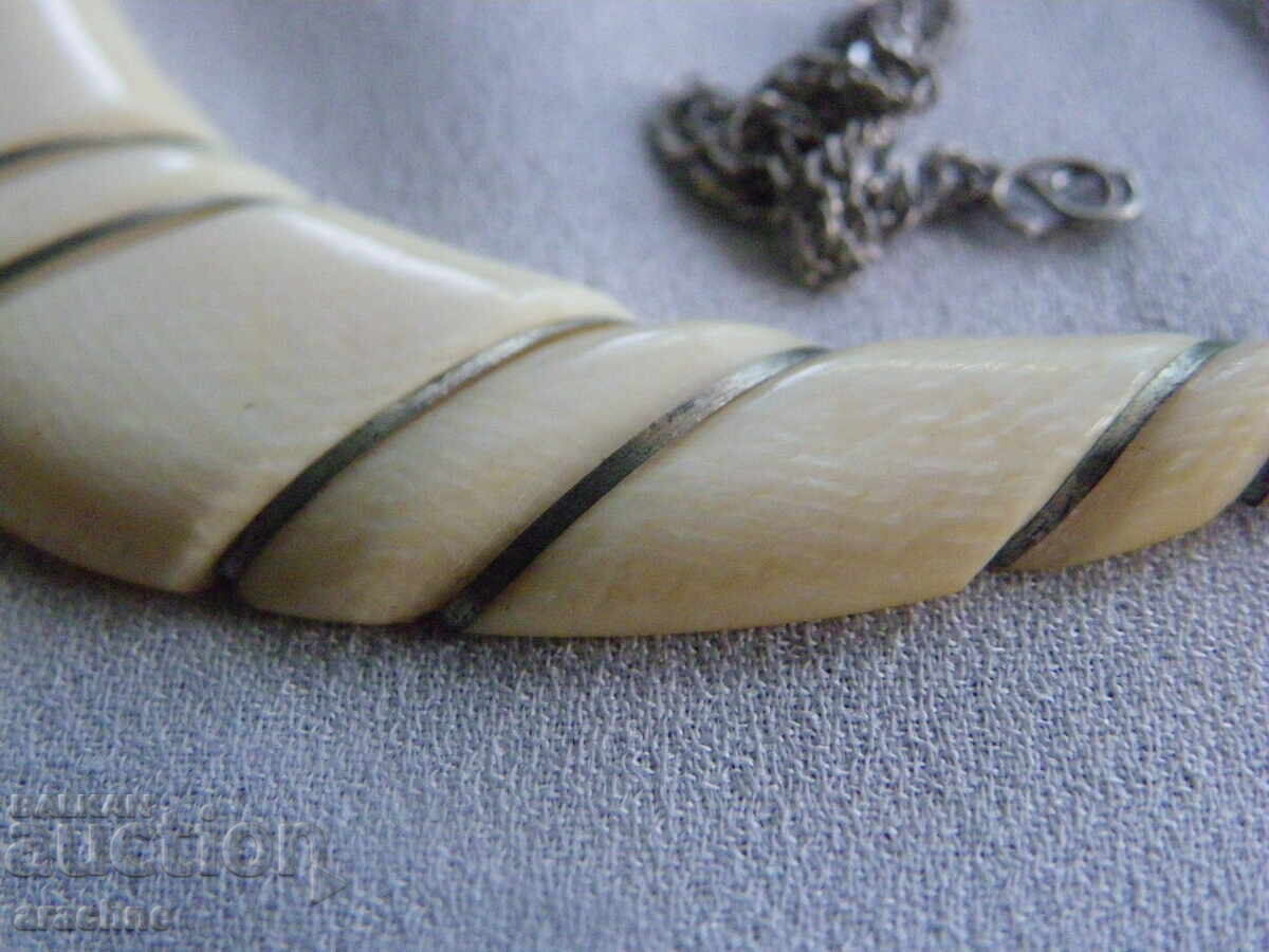 Κολιέ από ελεφαντόδοντο και ασήμι - 6 Κολιέ από ελεφαντόδοντο και ασήμι - 6