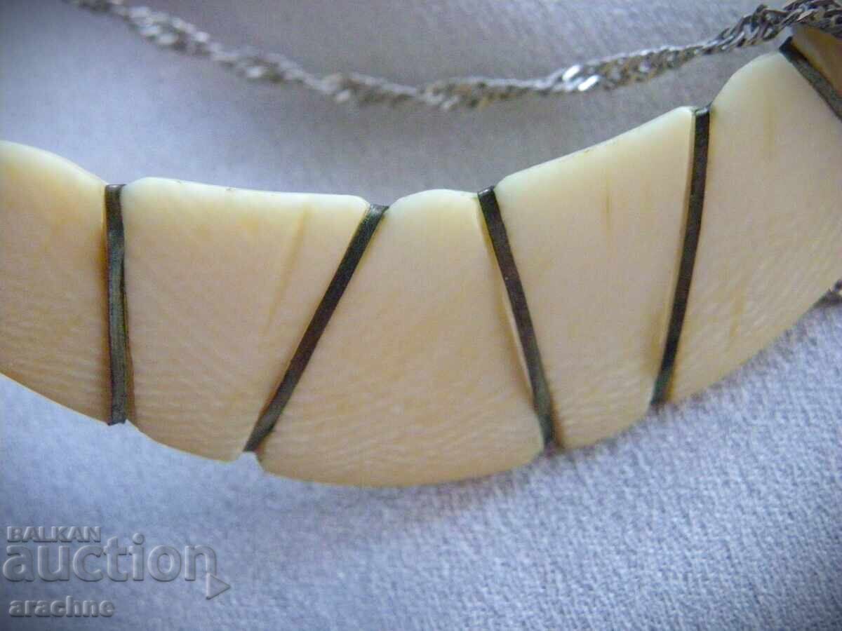 Κολιέ από ελεφαντόδοντο και ασήμι - 7 Κολιέ από ελεφαντόδοντο και ασήμι - 7